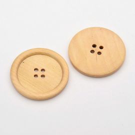 Wooden button 50 mm, 1 pcs.