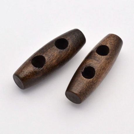 Wooden button 30x10 mm, 1 pcs. SAG0022