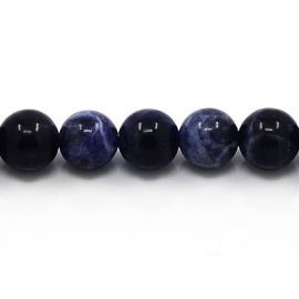 Thread of natural Sodalite beads 8 mm