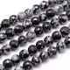 Snow Obsidian beads strand 10-11 mm AK1095
