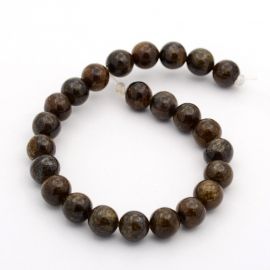 Natural Bronze Bead strand 5 mm