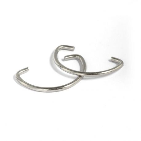 Nerūsējošā tērauda furnitūra rokassomām 38x24 mm, 1 gab. MD1444