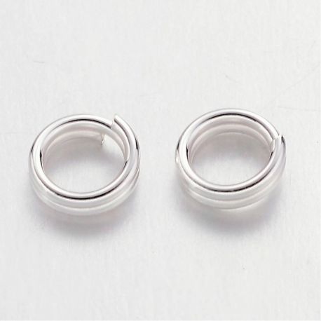 Double jump rings 4 mm, 40 pcs. MD1461