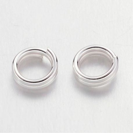 Topelt hüpperõngad 4 mm, 40 tk. MD1461