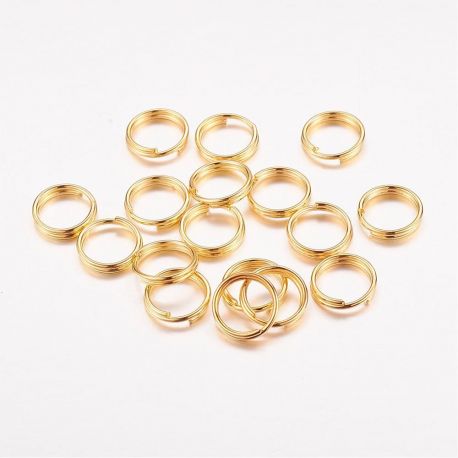 Double jump rings 6 mm, 20 pcs. MD1465