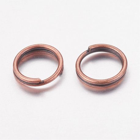 Dubultie bez niķeļa lēciena gredzeni 6 mm, 20 gab. MD1469