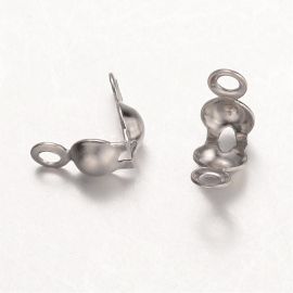 Nerūsējošā tērauda iespīlētais burbulis 8,5x4 mm 10 gab.