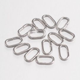 Atviras žiedelis 11x6 mm, 10 vnt.