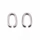 Stainless steel jump rings 7x5 mm, 1 pcs. MD1498