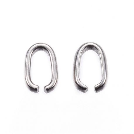 Nerūdijančio plieno žiedelis 7x5 mm, 1 vnt. MD1498