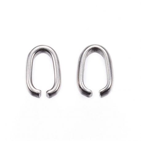 Stainless steel jump rings 7x5 mm, 1 pcs. MD1498