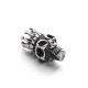Nerūsējošā tērauda starplika "Skull" 17x8 mm, 1 gab. II0255