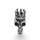 Nerūsējošā tērauda starplika "Skull" 17x8 mm, 1 gab. II0255