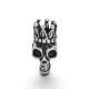 Stainless steel spacer "Skull" 17x8 mm, 1 pcs. II0255