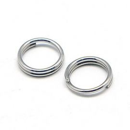 Stainless steel double jump rings 5 mm, 20 pcs.