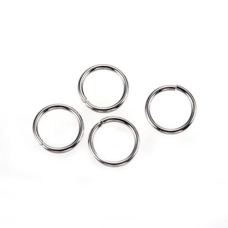 Stainless steel jump rings 8 mm, 10 pcs. MD1442