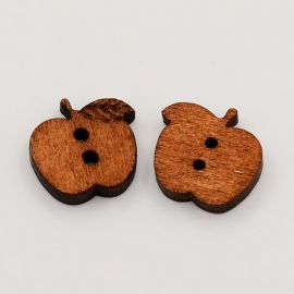 Holzknopf "Apple" 17 mm, 1 Stck.