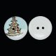 Wooden button "Christmas tree" 15 mm, 1 pcs. SAG0033