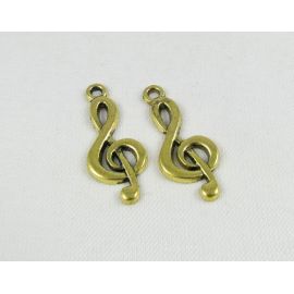 Pakabukas "Smuiko raktas" 25x10 mm, 1 vnt. MD1558
