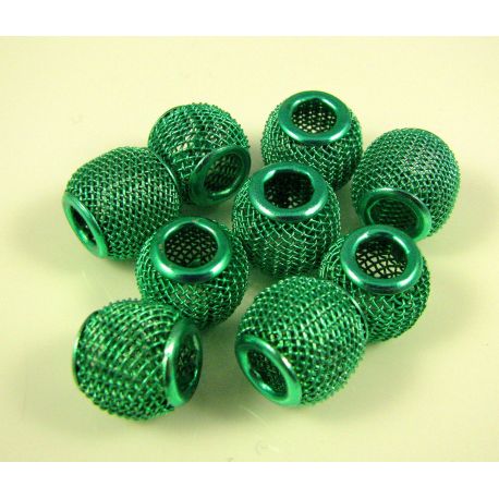 Metallist võrguhelmed 12x10 mm, 1 tk. KK0078