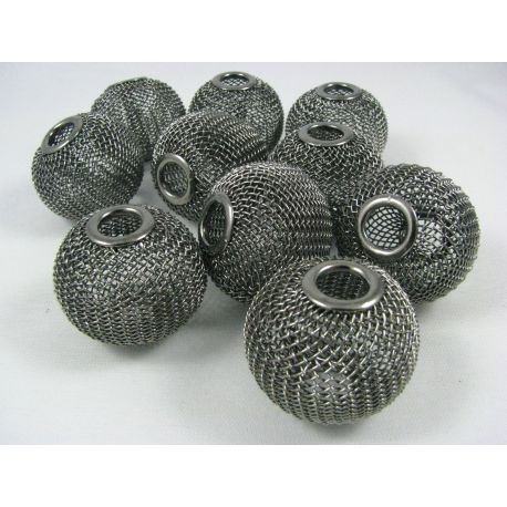 Metallist võrguhelmed 30x25 mm, 1 tk. KK0118
