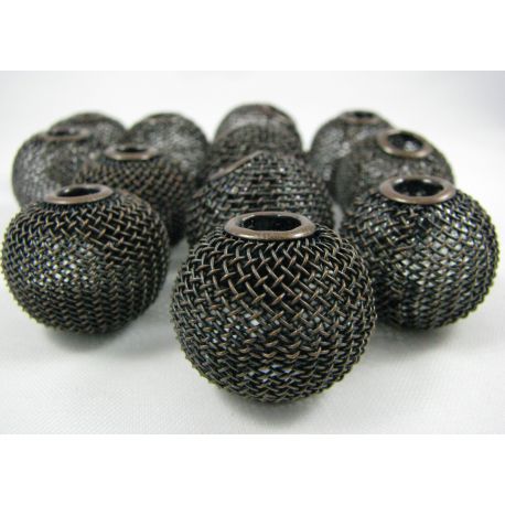 Metallist võrguhelmed 25x22 mm, 1 tk. KK0119