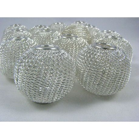 Metallist võrguhelmed 30x25 mm, 1 tk. KK0121