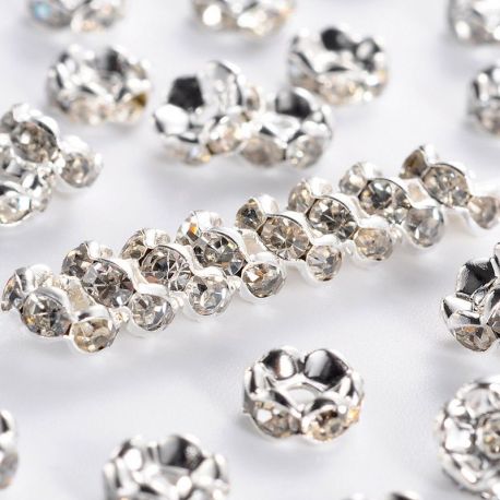 Vahekiht rhinestones 6 mm, 10 tk. II0263