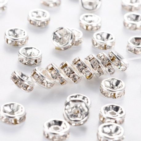 Vahekiht rhinestones 6 mm, 10 tk. II0264