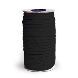 Elastinė juostelė - guma, juodos spalvos, 9 mm pločio, 1 m.