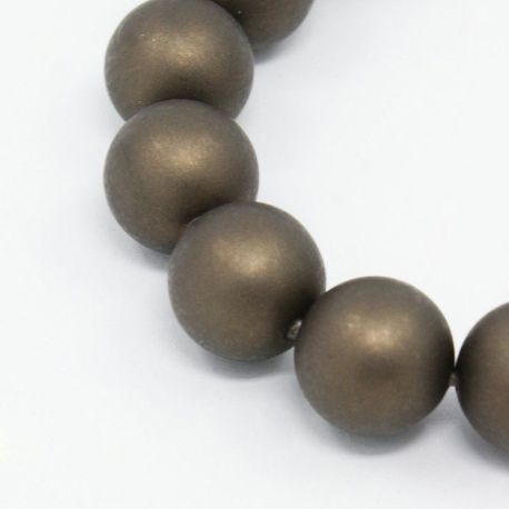 SHELL pearl beads 10 mm, 10 pcs. SH0014