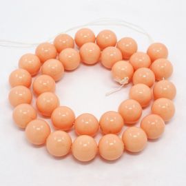 SHELL pearl beads 10 mm, 10 pcs.