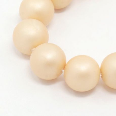 SHELL pearl beads 10 mm, 10 pcs. SH0007