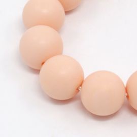 SHELL pearl beads 10 mm, 10 pcs.