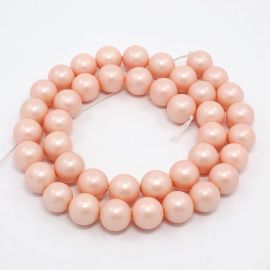 SHELL pearl beads 8 mm, 10 pcs.