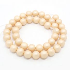 SHELL perlų karoliukai 8 mm, 10 vnt.