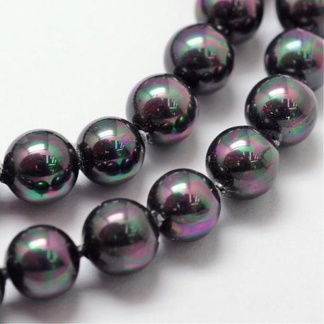 SHELL pērļu pērles 6 mm, 10 gab. SH0037
