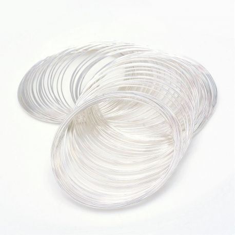 Stahldraht mit Speicher für Armband 60 mm, 10 Ringe MD1726