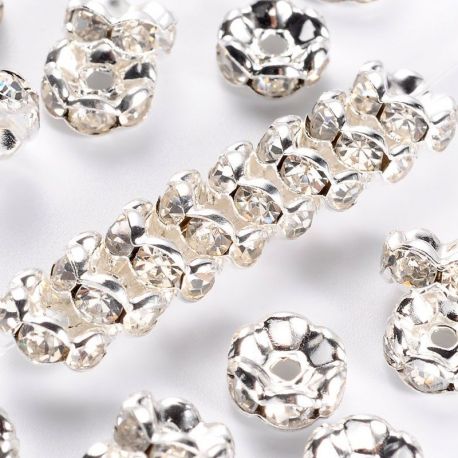 Vahekiht rhinestones 8 mm, 6 ühikut. II0262
