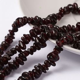 Natural Garnet chipping strand 5-3 mm, 80 cm, 1 strand