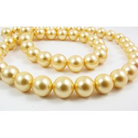 SHELL pearl beads 8 mm, 10 pcs. BSHE-SP-1