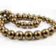 SHELL Pearl Beads bronzas krāsas apaļa forma 8 mm