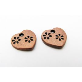 Pakabukas "Širdelė" 12x12 mm., 1 vnt.