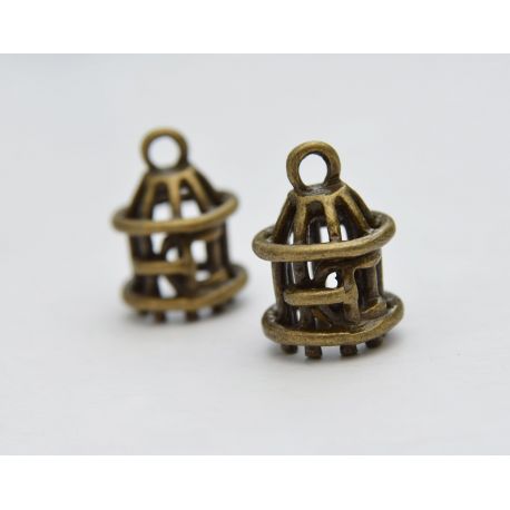 Pakabukas "Paukščiuko narvelis" 18x13 mm., 1 vnt. MD1675