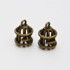 Pendant "Bird cage" 18x13 mm., 1 pcs.