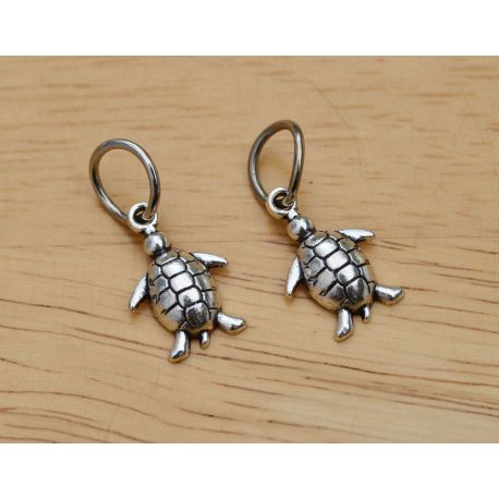 Anhänger "Turtle" mit Ring 16x12 mm., 1 Stck. MD1694