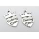 Kulons "Knitting Queen" 25,5x17,5 mm., 1 gab. MD1359