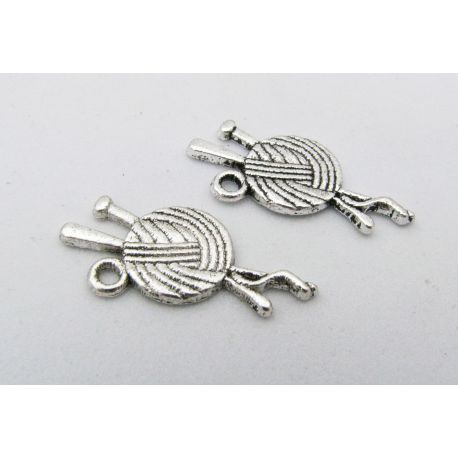 Anhänger "Strangkugel" 25,5x14 mm, 1 Stck. MD1362