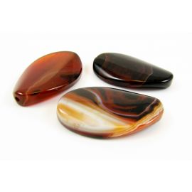Agato karoliukai 37x21x7 mm, 1 vnt. AGA0042