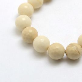 Natural Petrified Wood Beads 9-10 mm., 1 strand 